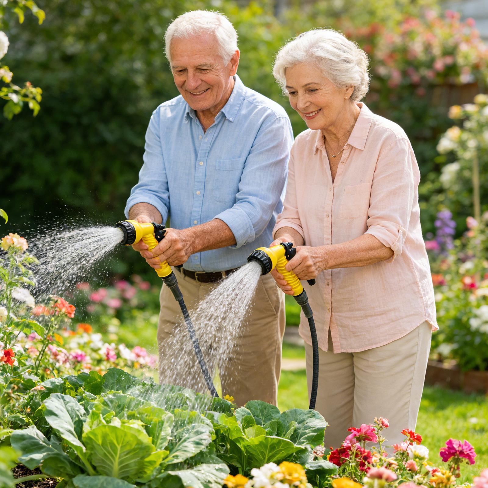 Gardena Hose Comfort - หัวฉีดสเปรย์สำหรับสายยางรดน้ำ จับถนัดมือ อุปกรณ์ทำสวน หัวฉีดสเปรย์สำหรับสนามหญ้า กลางแจ้ง ลานบ้าน