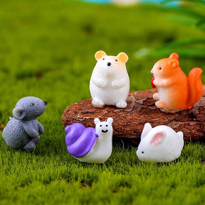 First Bonsai Garden - สัตว์ขนาดเล็ก Miniature Fairy Garden อุปกรณ์เสริมของเล่นตัวเลข Micro