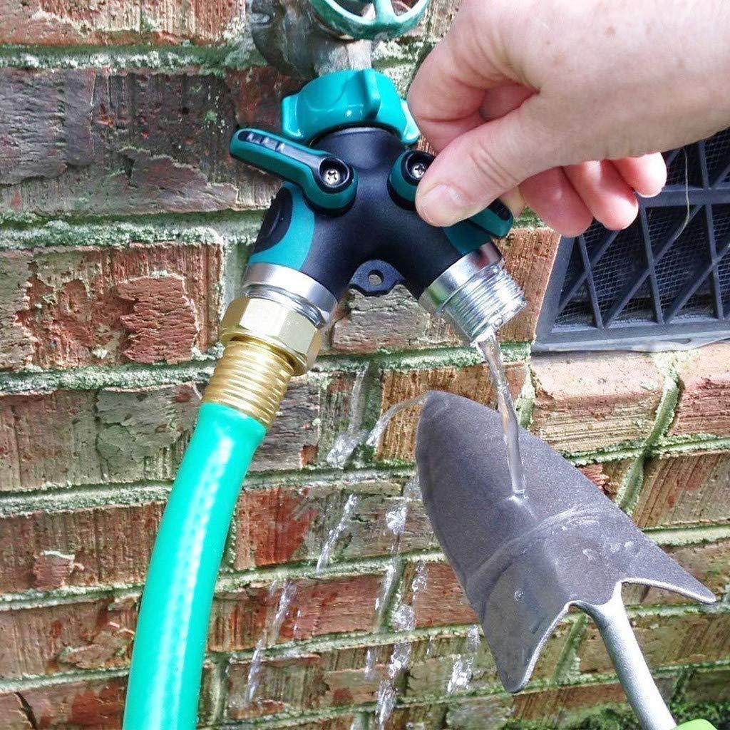 Gardena Hose Comfort - ข้อต่อสายยางรูปตัว Y 2 ทาง ตัวแยกสายยางสำหรับสวน พร้อมด้ามจับพลาสติกที่จับถนัดมือ