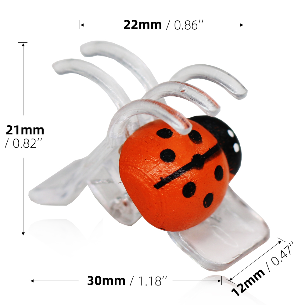 10-800PCS Ladybird Orchid คลิป - Bonsai Garden Home บทวิจารณ์และราคา