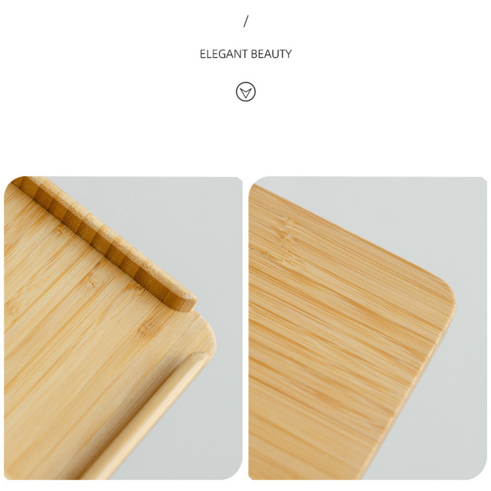 ถาดใส่อาหารทำจากไม้ไผ่ของจีนกล - Bonsai Garden Home บทวิจารณ์และราคา