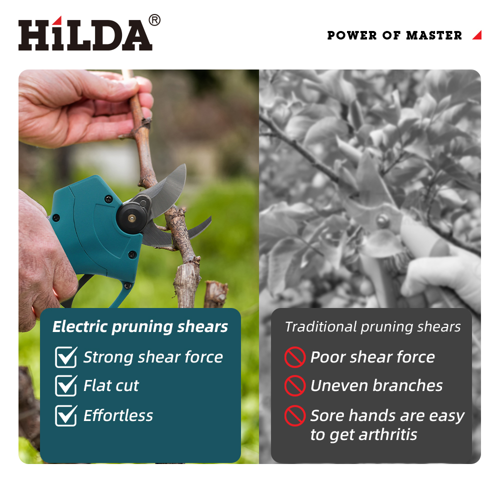 HILDA 18V กรรไกรตัดแต่งกิ่งไฟฟ - Bonsai Garden Tree บทวิจารณ์และราคา