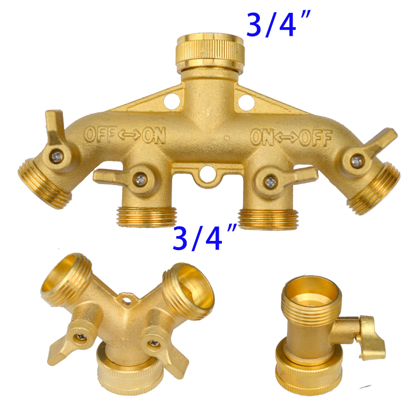 Heavy Duty ทองเหลือง 1-2-4 way - Gardena Hose Comfort บทวิจารณ์และราคา